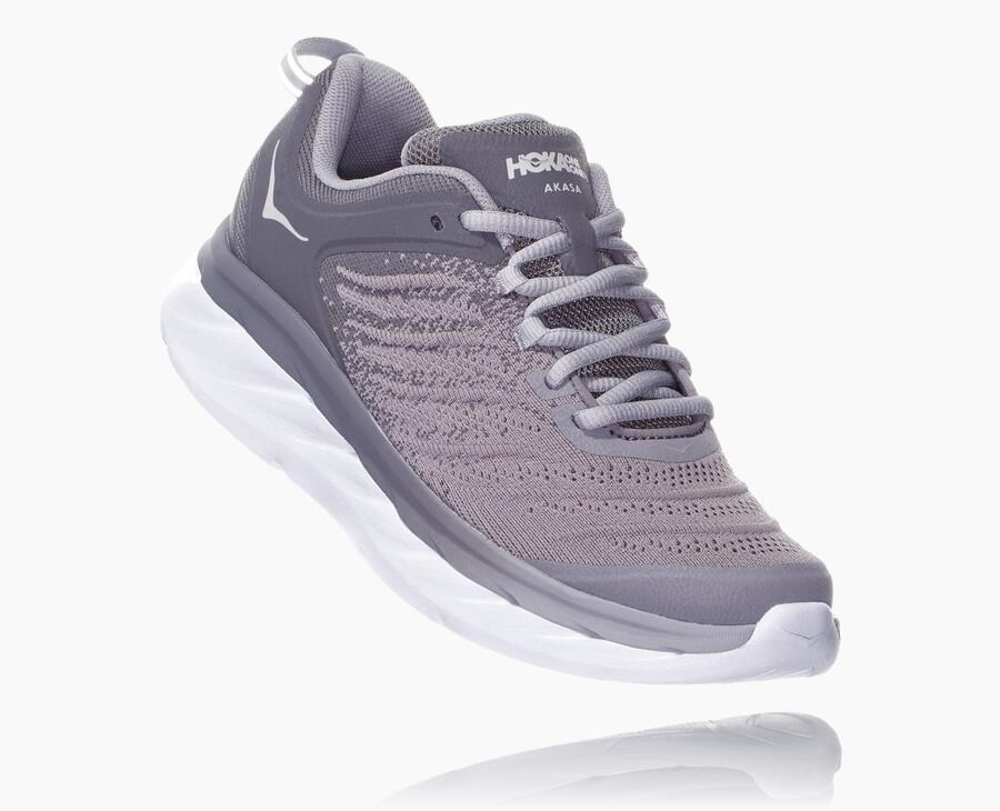 Tenis Hoka One One Mujer Grises - Akasa - UFKO25730